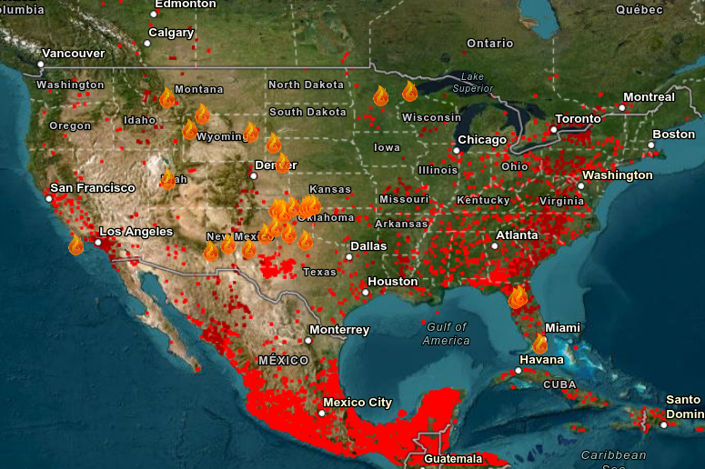 Current U.S. Fire Map