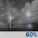 Wednesday Night: Showers and thunderstorms likely before 11pm, then a slight chance of showers between 11pm and 2am. Partly cloudy, with a low around 67. Calm wind. Chance of precipitation is 60%. Wednesday Night: Showers and thunderstorms likely before 11pm, then a slight chance of showers between 11pm and 2am. Partly cloudy, with a low around 67. Calm wind. Chance of precipitation is 60%.