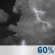 Wednesday Night: Showers and thunderstorms likely before 1am, then a chance of showers. Cloudy during the early evening, then becoming partly cloudy, with a low around 69. South wind around 5 mph becoming calm in the evening. Chance of precipitation is 60%. Wednesday Night: Showers and thunderstorms likely before 1am, then a chance of showers. Cloudy during the early evening, then becoming partly cloudy, with a low around 69. South wind around 5 mph becoming calm in the evening. Chance of precipitation is 60%.