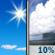 Tuesday: A 10 percent chance of showers after noon.  Sunny and hot, with a high near 102.