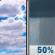 Sunday: Scattered showers after 4pm.  Increasing clouds, with a high near 48. East wind around 10 mph.  Chance of precipitation is 50%.