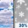 Monday: A 30 percent chance of snow showers after 1pm.  Mostly cloudy, with a high near 11.