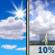 Sunday: A 10 percent chance of showers and thunderstorms after 3pm.  Mostly sunny, with a high near 93. Light and variable wind becoming west 5 to 8 mph in the afternoon. 