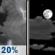 Thursday Night: A slight chance of showers and thunderstorms before 9pm, then a slight chance of showers between 9pm and midnight.  Partly cloudy, with a low around 36. Chance of precipitation is 20%.
