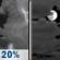 Thursday Night: A slight chance of showers and thunderstorms before 9pm, then a slight chance of showers between 9pm and midnight.  Mostly cloudy, with a low around 59. Chance of precipitation is 20%.