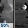 Monday Night: A 50 percent chance of showers and thunderstorms before midnight.  Mostly cloudy, with a low around 68. East wind 6 to 8 mph becoming west after midnight. Winds could gust as high as 20 mph. 